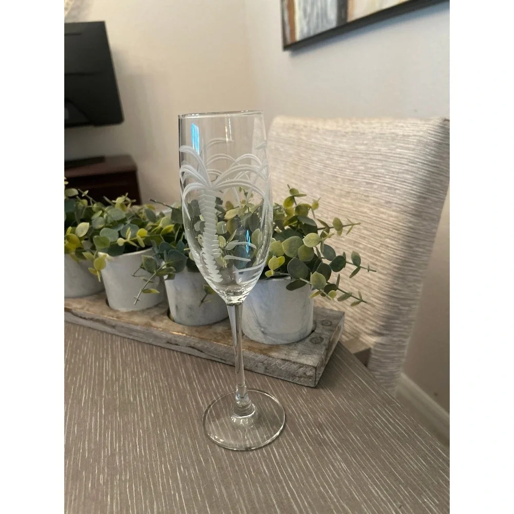 Rolf‎ Glass Palm Tree Collection champagne flute
